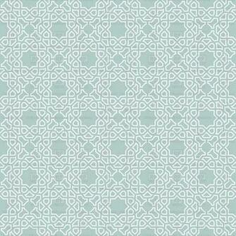 Eastern Seamless Pattern On Cyan Background Vector Stock Image