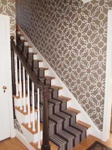 Fabulous Ideas That Bring Wallpaper To The Stairway