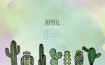 Wallpaper For April Six Leaf Design