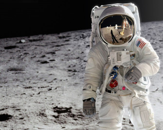 Amazing Astronaut In Moon Wallpaper