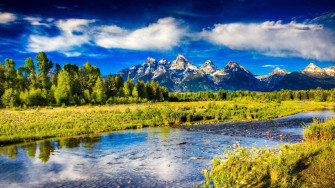 Spring River Wallpaper