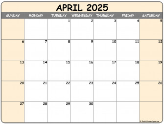 April Calendar Wallpaper