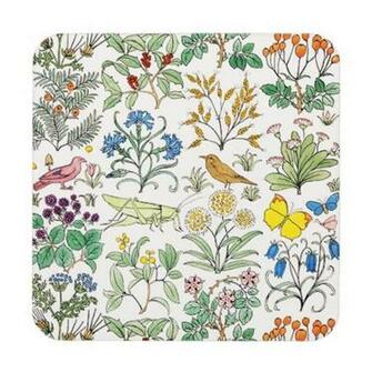 Voysey Apothecary S Garden Cork Coaster Set