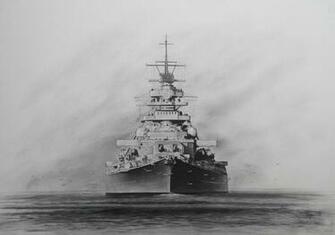 Battleship Bismarck By Rainerkalwitz