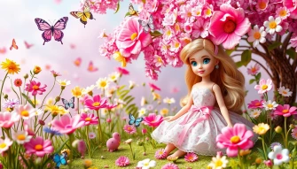 Cute Barbie Doll Wallpaper For