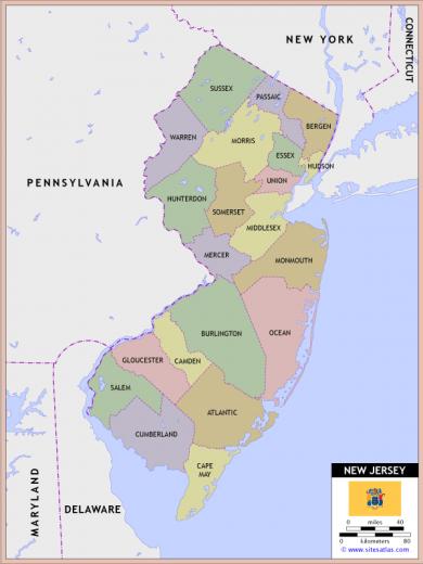 Free download Highway Map of Northern New Jersey Aaccessmaps [532x531 ...