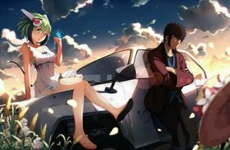 Butterfly Car Clouds Dimension W Dress Green Eyes Hair Mabuchi