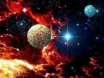 Glamorous Space Wallpaper Stock Photos