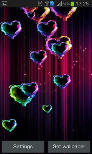 Kostenlos Herunterladen Live Wallpaper Magische Herzen F R Android
