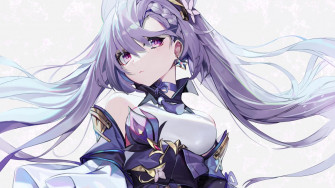 Keqing Genshin Impact Official Art Wallpaper