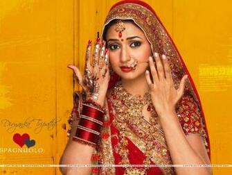 Pakistani Dulhan Red Dress Wallpaper Background