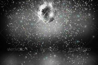 Disco Ball With Lights And Confetti Party Background Photodune Item