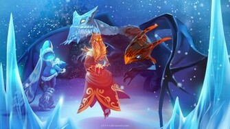 Jakiro Crystal Maiden Lina Dota By O L I V