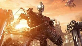 Steampunk Robot Widescreen Wallpaper
