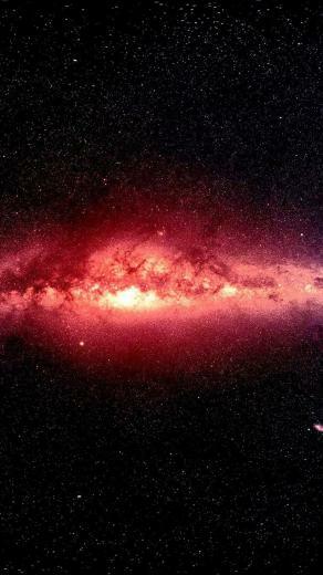Red Outer Space iPhone Plus And Wallpaper