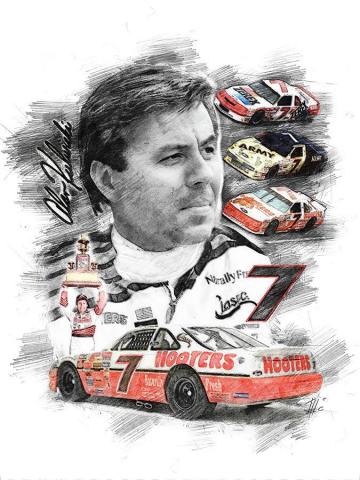 Alan Kulwicki Drawing By Theodor Decker