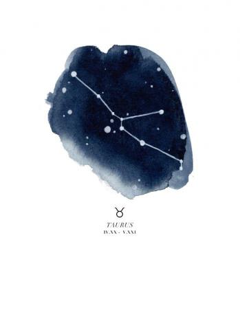 Zodiac Constellation Taurus Art Print By The Aestate Society6