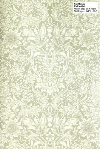 Silk Felt Soil William Morris Wallpaper Sunflower