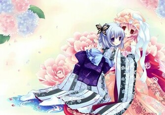 Kimono Douce Wallpaper