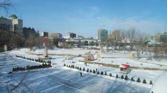 Winnipeg City In Winter Wallpaper