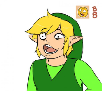 Toon Link B8 Derpy Emoji By Vallycuts