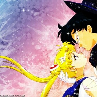 Anime Mamoru Super Sailor Moon And Tuxedo Mask Wallpaper