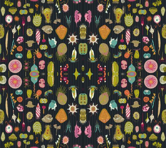 Giant Protozoa Bestiary Multi Dark Wallpaper Chantal