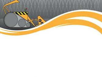 Bulldozer In The City Powerpoint Templates Industrial Ppt