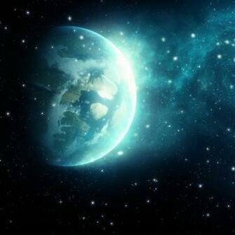 Blue Galaxy iPad Wallpaper iPhone