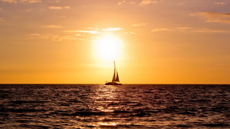 Stunning Sea Sunset Wallpaper