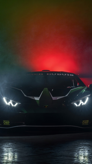 Wallpaper Black Lamborghini Hurac N Gt3