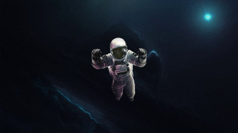 Astronaut Floating In Space 1080p Wallpaper