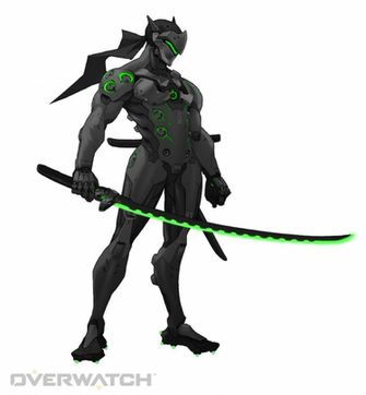 Black Genji Green Overwatch By Plank