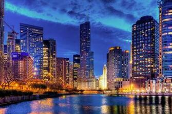 Streeterville Chicago Usa Illinois Trump Tower Wallpaper