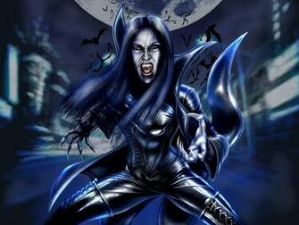 Furious Wallpaper Vampire Bats With An Army Girl 3d For