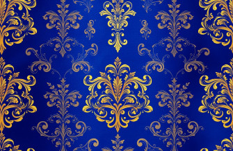 Royal Blue And Gold Wallpaper