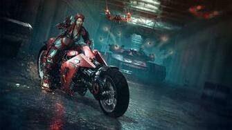 Biker Chick Wallpaper