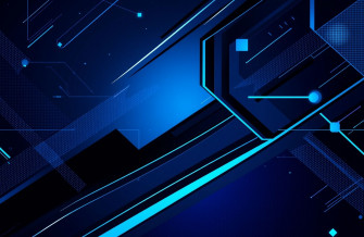 Black And Blue Tech Wallpaper