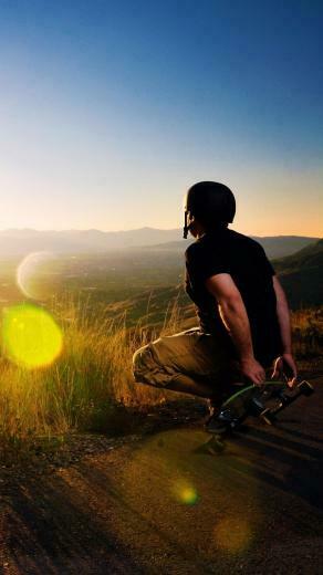 Skateboard Player Outdoor Wallpaper iPhone