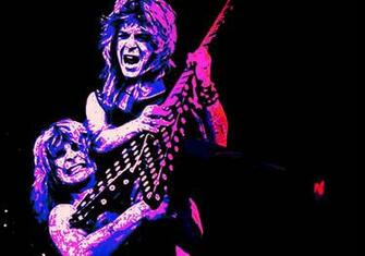 Rhoads Ozzy Osbourne Heavy Metal Randy Guitar Concert Wallpaper