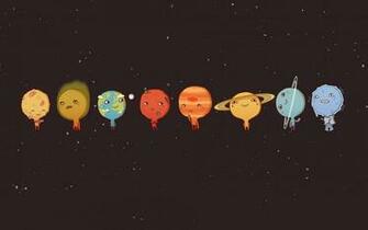 Solar System Planets Art Wallpaper Cute In