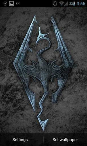Bigger Skyrim Live Wallpaper Revamped For Android Screenshot