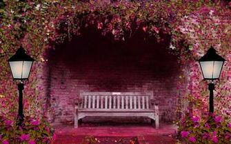 Spring Garden Bench Image