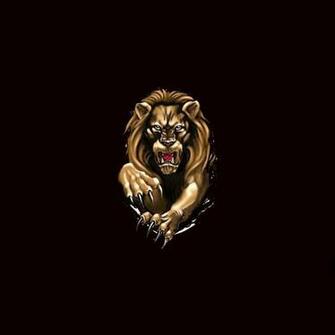 Black Lion iPad Wallpaper