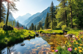 Mountain Spring Wallpaper