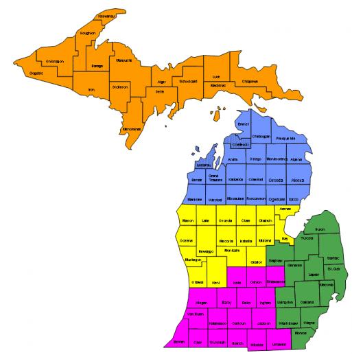 Best Michigan County Map HD Photo Galeries Wallpaper