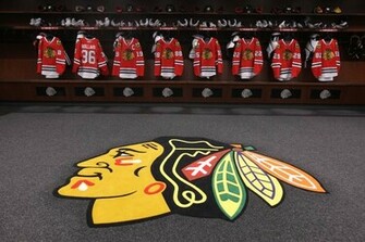 Chicago Blackhawks Locker Room Wallpaper