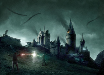 Battle Of Hogwarts Harry Potter Wallpaper On