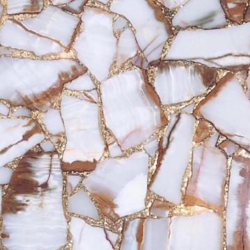 Gold Aesthetic And Marble Image White