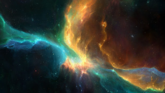 Space Colorful Galaxy Stars Artwork Fantasy Art Digital Wallpaper